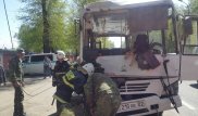 Алматыда автобус жол апатына ұшырады, зардап шеккендер бар