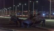 Астана ІІД өкілдері көлік аударылған жол апатының мән-жайын хабарлады