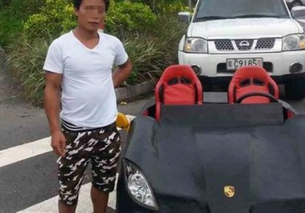 Қолдан жасалған Lamborghini көлігімен жүрген қытайлық азаматқа айыппұл салынды