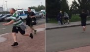 "Селтиктің" жанкүйері "Астананы" қолдап тұрған жігіттің шарфын тартып алды
