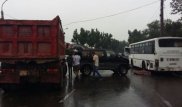 Алматыдағы "Мерей" сауда орталығының алдында болған жол апатынан жаяу жүргінші қаза тапты