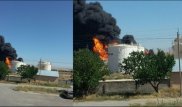 ОҚО-да бензині бар цистерналар өртеніп жатыр