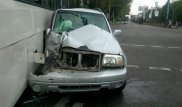 Алматыда автомобиль жолаушылар автобусына соғысты