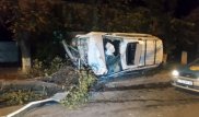 Алматыда Lexus "голливудтық" жол апатына ұшырады