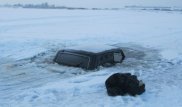 Қостанай облысында балықшылар мінген көлік суға батып кетті