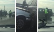 Қапшағай тасжолында болған ірі жол апатынан екі адам зардап шекті