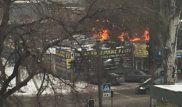 Алматыда техникалық қызмет көрсету станциясы өртенді