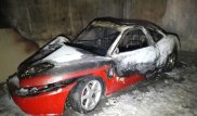 Алматыда жерасты паркингінде тұрған спорткар өртеніп кетті