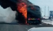 Ақтөбе облысында жолаушылар автобусы өртенді
