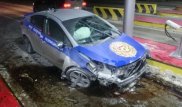 Ақмола облысында полиция көлігін ұрлаған жігіт жол апатына ұшырады