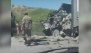 Алматы облысында жүк көліктері соғысып, бір адам қаза тапты