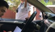 Жүргізуші мен шымкенттік полицейлер арасында болған дау видеоға түсірілді