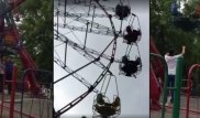 Семейде бұзылған аттракционда қалып қойған балалар құтқарылды