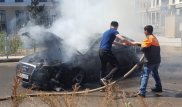 Астанада жүріп келе жатқан көлік өртеніп кетті