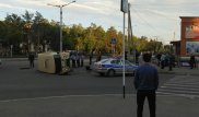 Павлодарда инкассатор көлігі жол апатына ұшырады: Төрт адам ауруханаға түсті
