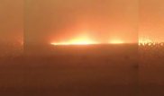 Зымыран құлаған жердегі алапат өрт түсірілген видео пайда болды