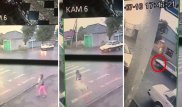 Екібастұзда баланы қағып кеткен көлік видеоға түсіп қалды