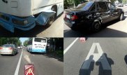 Алматыда автобус Daewoo Nexia көлігін соқты