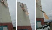 Алматыда жаңа тұрғын үйдің қабырғасы қирады