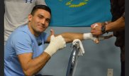 "Канеломен" спарринг өткізген қазақстандық боксшы қарсыласын нокаутпен жеңді