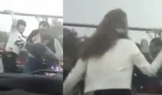 Атырауда төрт қыз бен жігіт төбелесті: Оқиғаның видеосы жарияланды
