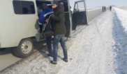 Жамбыл облысында Өзбекстанның 44 азаматы отырған автобус құтқарылды