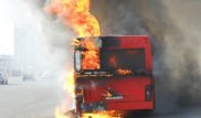 Рудныйда автобус өртенді