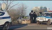 Ақтауда мас жүргізуші басқарған автокөлік аударылып қалды
