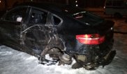 Алматыда BMW X6 жүргізушісі жол апаты болған жерден қашып кеткен