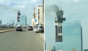 Астанада "Абу-Даби Плаза" құрылысынан түтін шықты: Өрт сөндірушілер оқиға орнына аттанды