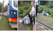 Пойыз астына түспекші болған әйелді алматылықтар құтқарып қалды