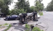 Алматыда Mitsubishi Pajero мен Lada соқтығысты