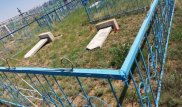 Арқалықта оқушылар зиратты қиратып кеткен