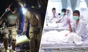 Үңгірден құтқарылған балалардың ауруханадағы видеосы жарияланды