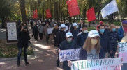 Бішкекте бейбіт шеру өтіп жатыр