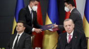 Ердоған Зеленскиймен кездесуде "Қырымның аннексиялануын мойындамайтынын" айтты