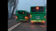 Алматыда жарысқан автобус жүргізушісі жазаланды