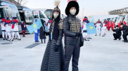 Олимпиаданың ашылу салтанатында Қазақстан туын ұстап шыққандардың суреттері жарияланды