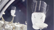 Ғарышкер Crew Dragon ғарыш кемесі мен ХҒС түйіскен сәтті көрсетті