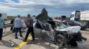 Ақмола облысында Toyota Camry КамАЗ-ға соғылып, үш адам зардап шекті