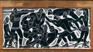 Суреттердегі Алматы рухы: Мозаика және сграффито