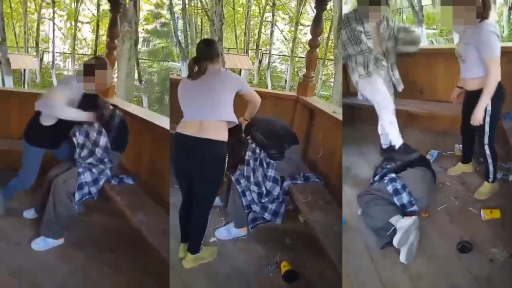 Желіде қызды ұрып-соғу оқиғасы түсірілген видео тарады
