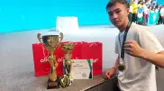 Кентаулық оқушы робототехникадан бірнеше дүркін чемпион атанды
