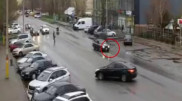 Таразда жүргізушінің полициядан қашқаны видеоға түсіп қалды