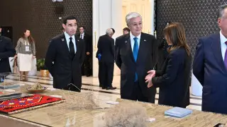 Тоқаев Aral Culture Summit көрмесін аралап көрді