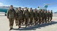 Қазақстандық десантшылар парадқа қатысу үшін Мәскеуге барды