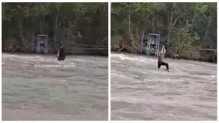 Жетісу облысында керілген арқан арқылы өзеннен өтпек болған ер адам суға құлап, жоғалып кетті