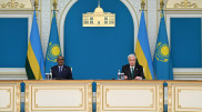 Қазақстан мен Руанда президенттері брифинг өткізді