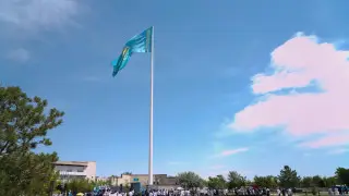 Түркістанда Мемлекеттік рәміздер ұлықталды