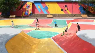 Астанада балаларға арналған жаңа ойын алаңы мен скейт-саябақ ашылды